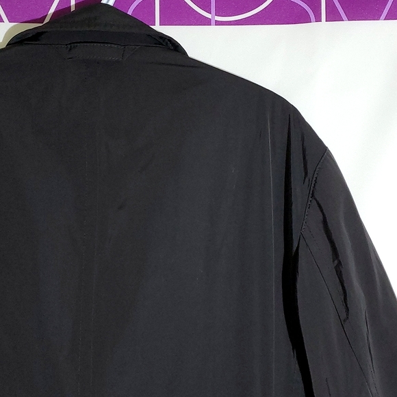 Bugatti Black Trench Coat - Size 44R - Picture 14 of 16